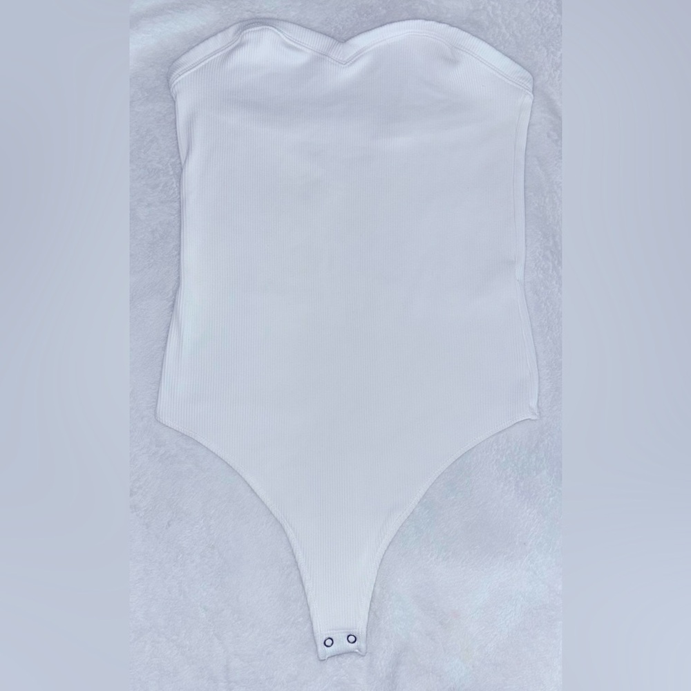 Abercrombie & Fitch White Bodysuit One Piece